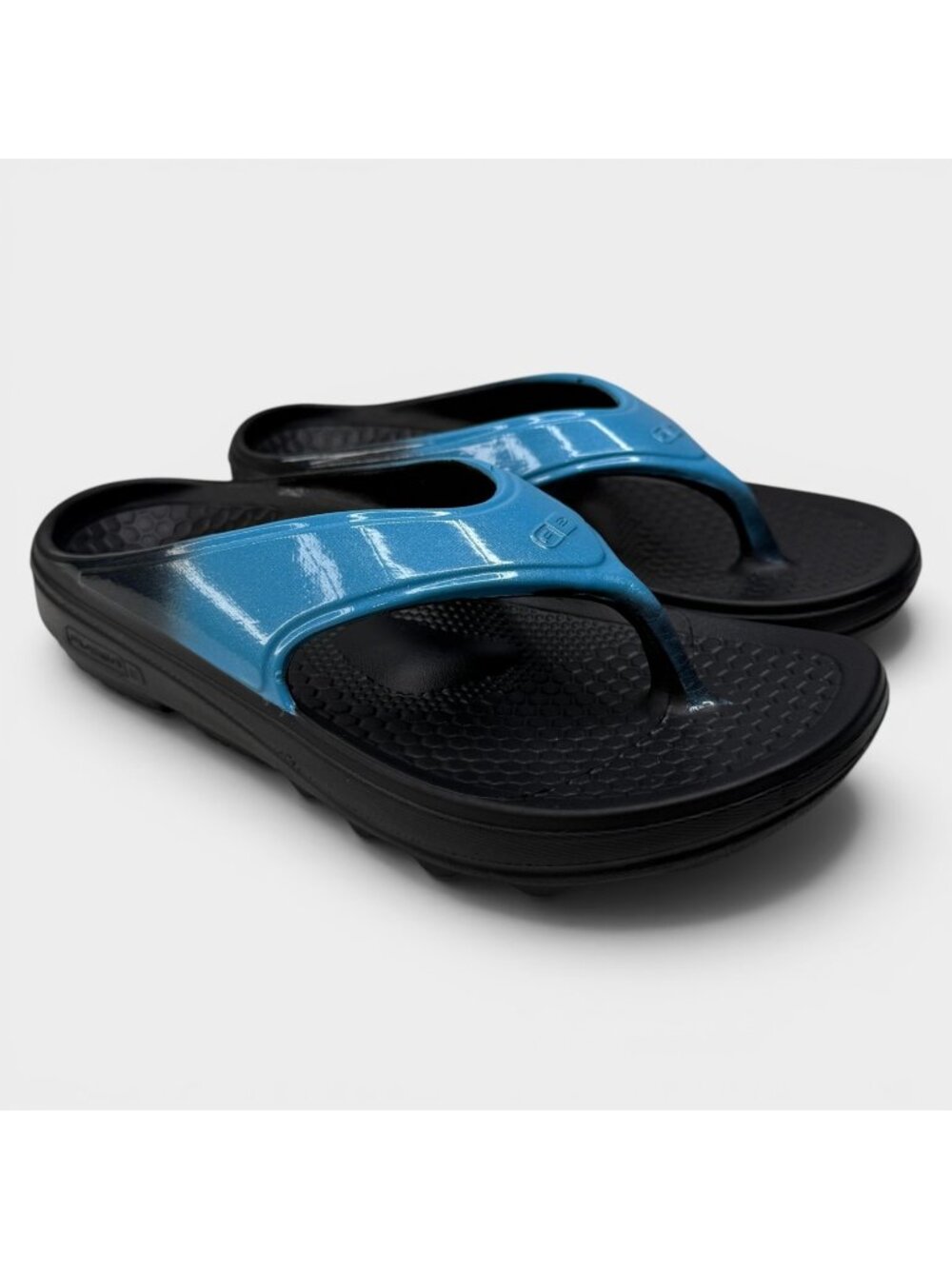 Spenco Fusion 2 Recovery Sandal Blue/Black Sz 6